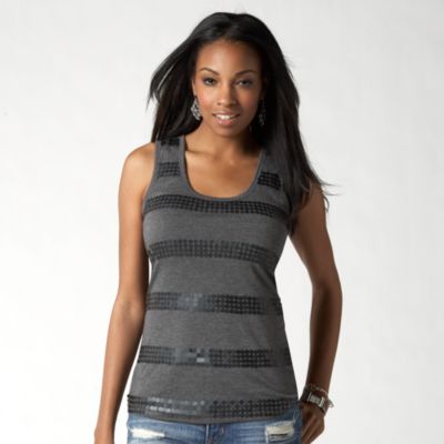 Fossil Hannah Sequin Stripe Tank

