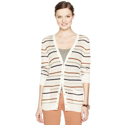 WC2686998C - Dina V-Neck Striped Cardigan
