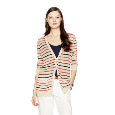 WC2687664C - Dina V-Neck Striped Cardigan