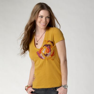 Fossil Stitchy Floral Tee
