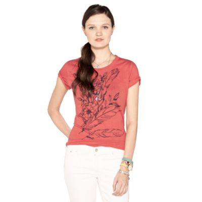 WC7989616C - Feathered Floral Tee