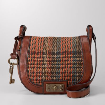 Fossil Vintage Re-Issue Flap Crossbody Handbag