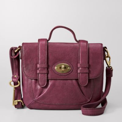 Fossil Carson Crossbody Flap Handbag