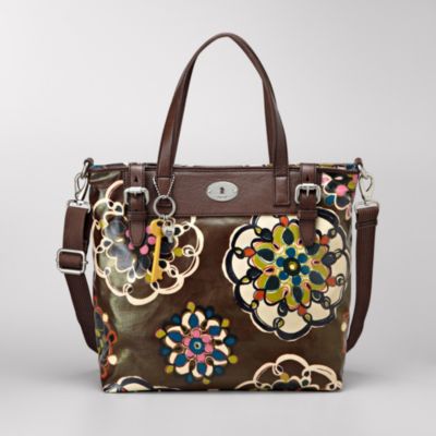 Fossil Key-Per Tote Handbag