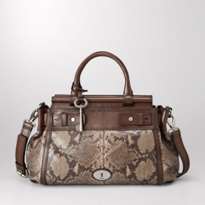 Fossil Maddox Bar Satchel Zb5338 Handbag