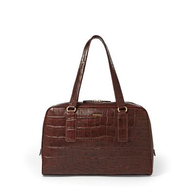 FOSSIL Memoir Biography Satchel Wallet