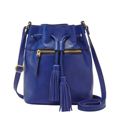 Fossil Jules Mini Drawstring Satchel With Tassle Zb6764439 Handbag