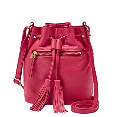 Fossil Jules Mini Drawstring Satchel With Tassle Zb6764661 Handbag