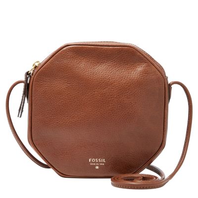 Fossil Jules Octagon Leather Crossbody Zb6789222 Handbag