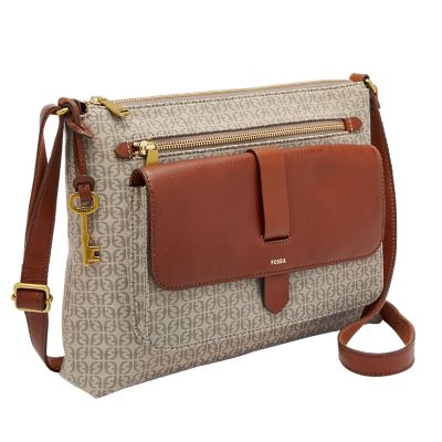 fossil tan crossbody