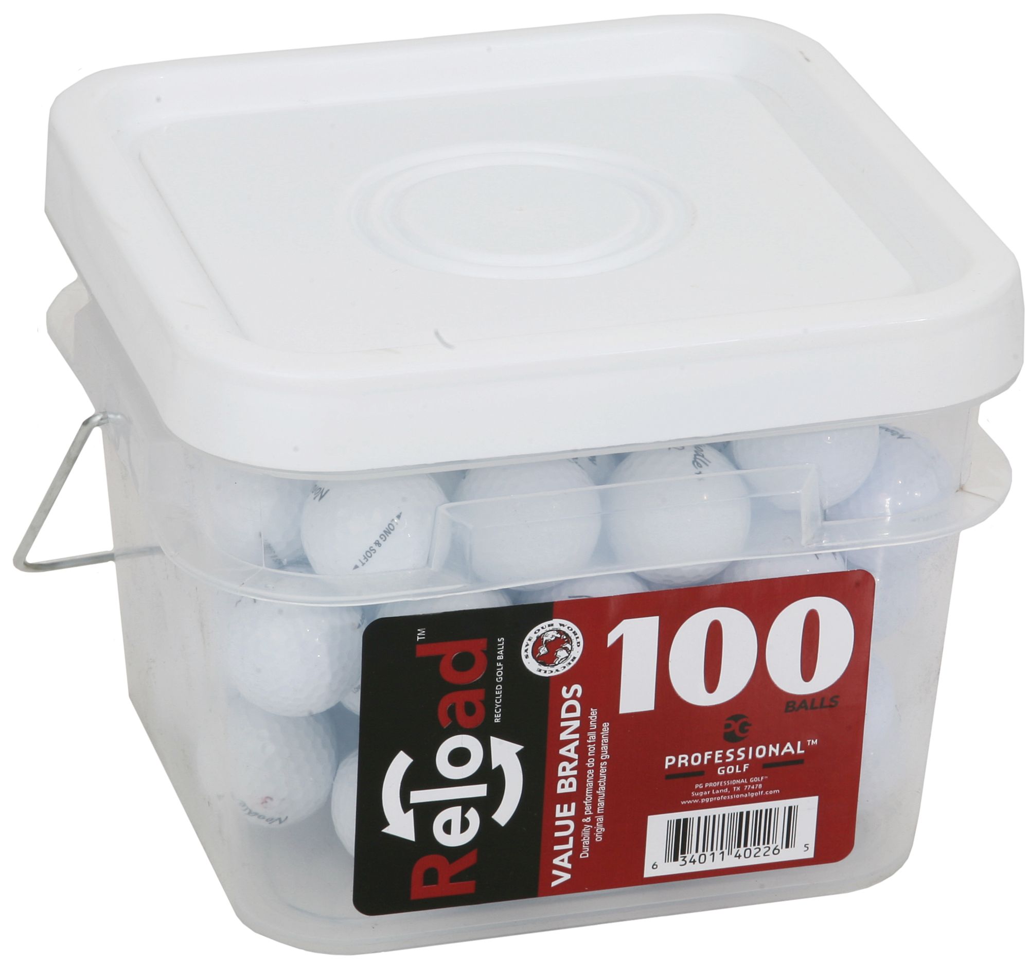 Professional Golf Ball Service Reload Recycle Golf Balls - 100 pack