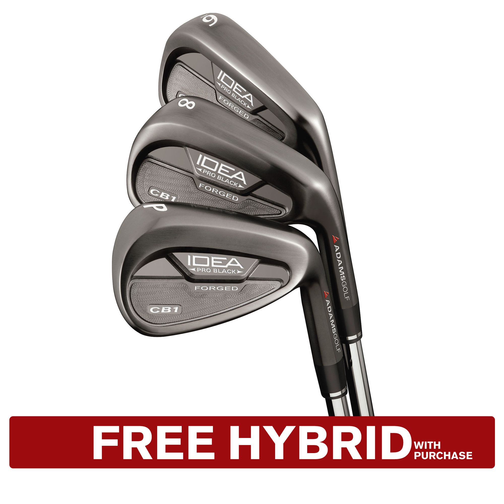 Adams Men's CB1 Irons - (Steel) 4-GW