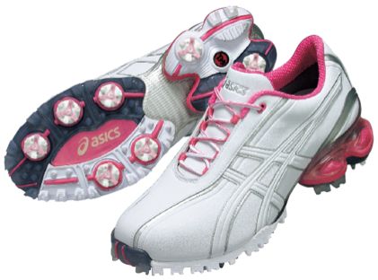 Asics Ladies Gelace Golf Shoe - White/Hot Pink