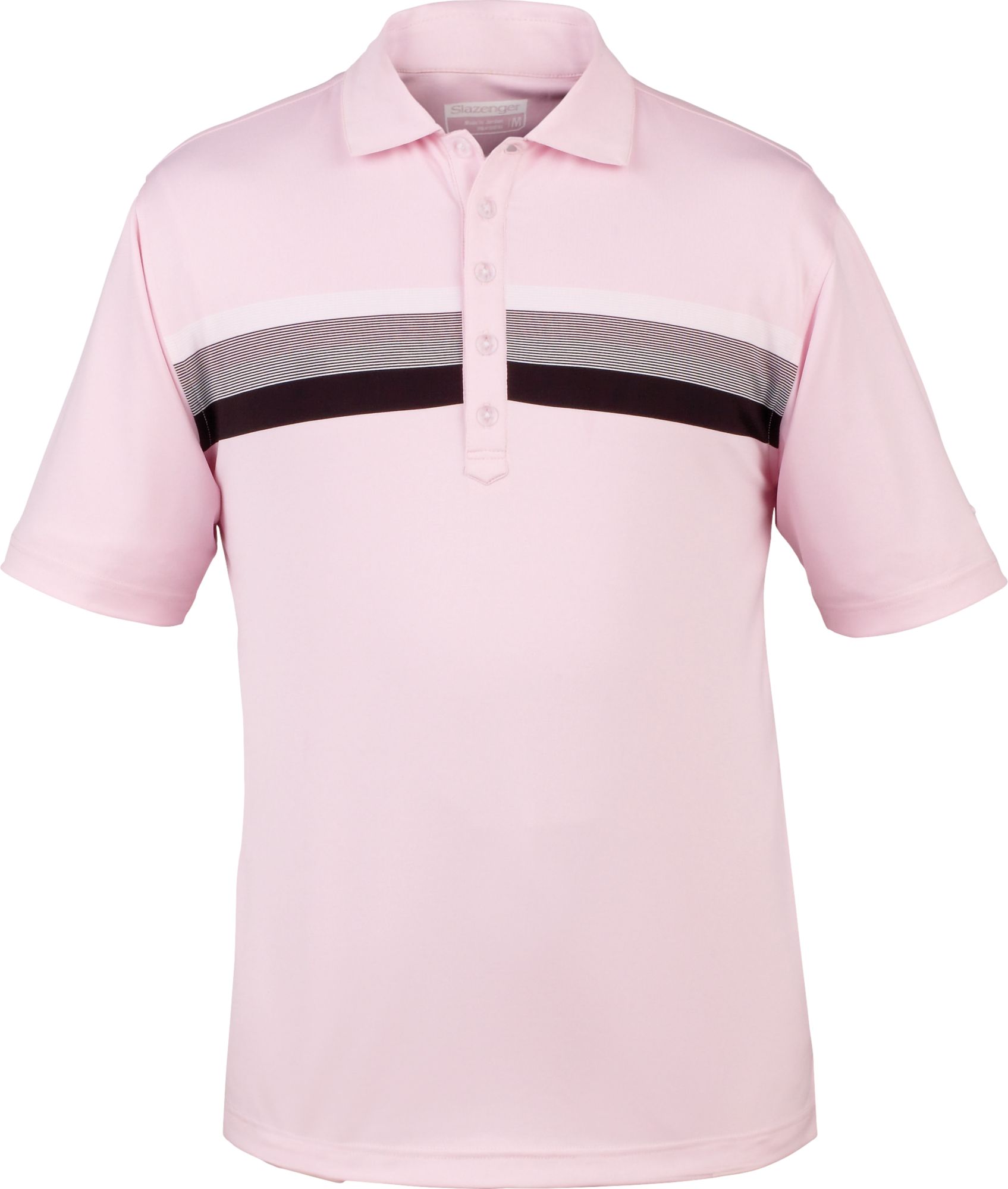 Slazenger Men's Chest Stripe Print Polo