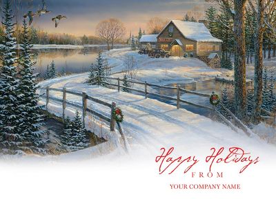 Country Inn Winter Scene