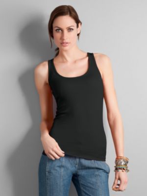City Style Crochet-Back Tank