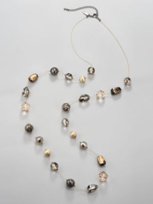 Long Multi-Bead Necklace