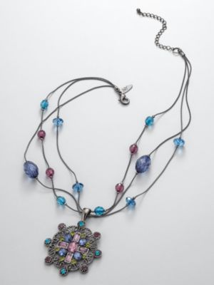 Multi-Stone Pendant Necklace