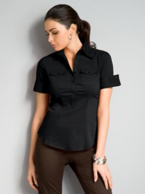 City Stretch 2-Pocket Shirt - Solid