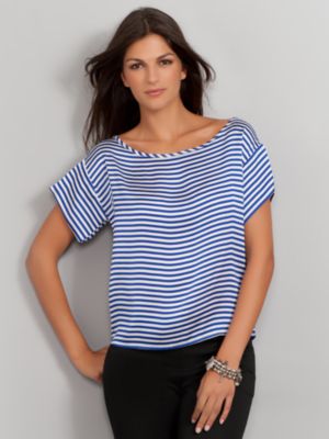 Nautical Stripe Crop Tee