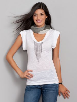 Chain Fringe Tee