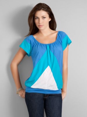 City Style Chevron Stripe Top