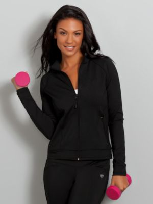 InMotion Zip Jacket with Piped Trim