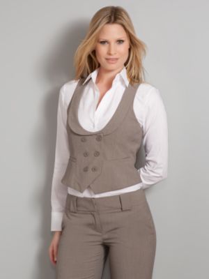 City Stretch Double Breasted Vest