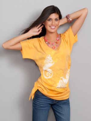 InMotion Graphic Print Dancer Tee