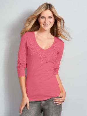 Chiffon Flower Top