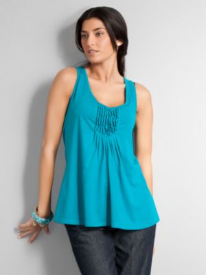 City Style Smocked Ruffle Top