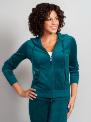 ComfortZone Velour Zip Hoodie Jacket