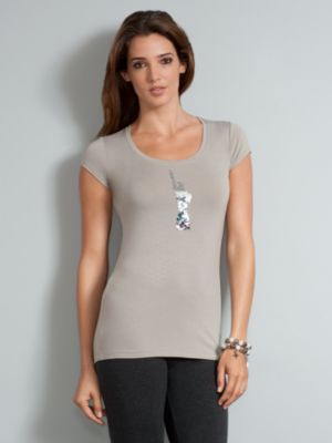 City Stretch Sequin Statue Tee