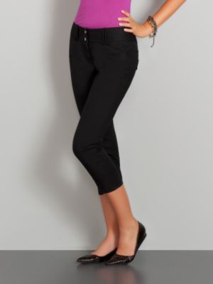 City Style Cuffed Crop Pants