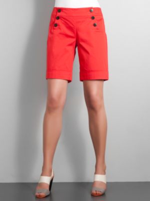 City Stretch Cuffed Sailor Shorts
