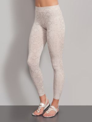 New York  & Company Streetwear Snake Print Leggings