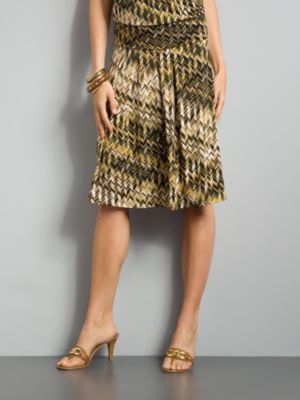 City Stretch Skirt - Zigzag