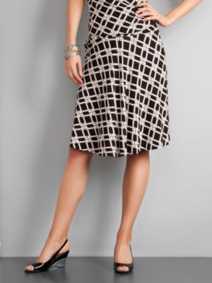 City Stretch Full Skirt with Pockets