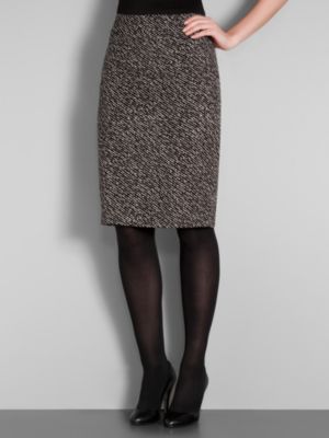 City Stretch Print Pencil Skirt