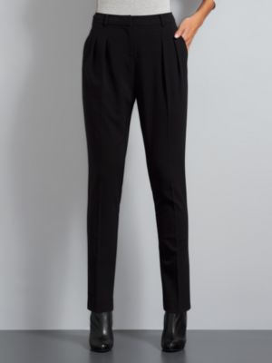 High-Rise Pleated Pants