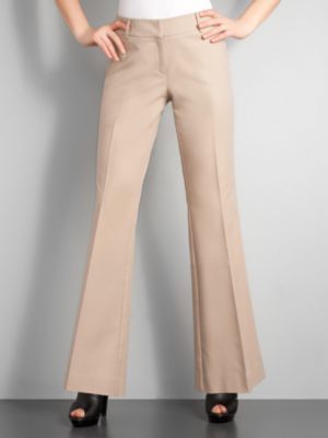 7th Avenue Welt Pocket Flare Pants - Petite