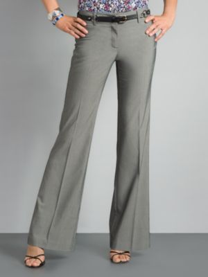 7th Avenue Flare Leg Pant - Grey Petite