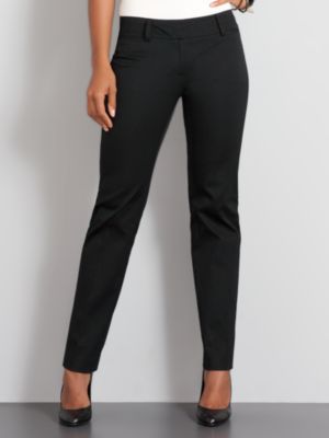 7th Avenue Stretch Cotton Slim Pants - Petite