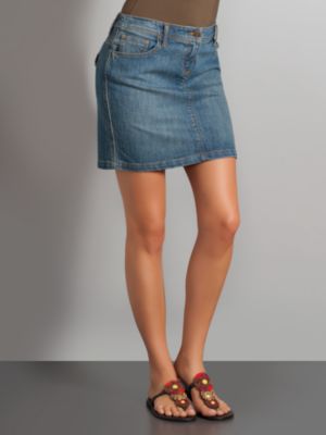 Denim Skirt, Verbina Wash 