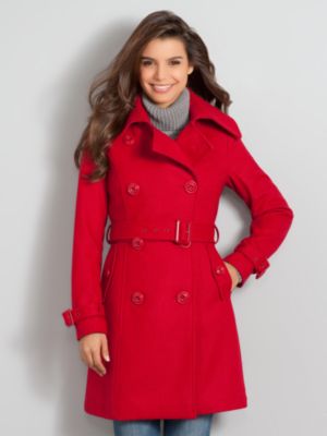 Wool Blend Trench