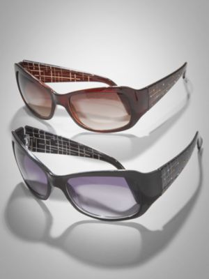 City Style Etched Sunglasses