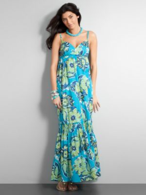 City Style Floral Maxi Dress