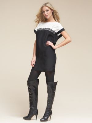 NY&amp;C Red Label Silk Tunic Dress