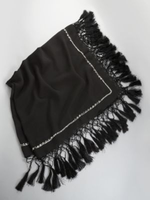 Beaded Tassel Scarf