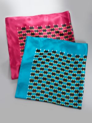 Geometric Dot Silk Scarf